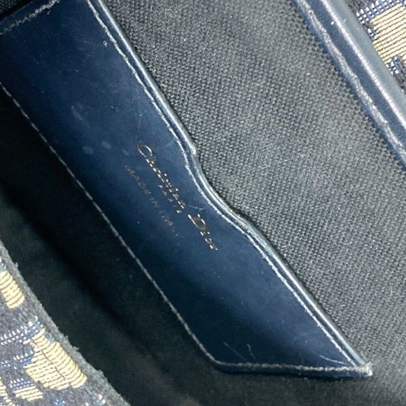Dior M9319UTZQ Oblique Bobby Shoulder Bag Canvas/Leather Navy - Picture 12 of 13